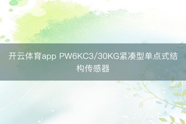 开云体育app PW6KC3/30KG紧凑型单点式结构传感器